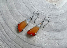 Carnelian Sterling Silver Drop Earrings