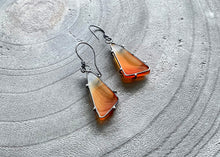 Carnelian Sterling Silver Drop Earrings