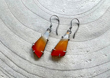 Carnelian Sterling Silver Drop Earrings