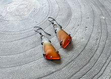 Carnelian Sterling Silver Drop Earrings