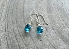 Swiss Blue Topaz Sterling Silver Earrings