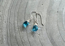 Swiss Blue Topaz Sterling Silver Earrings