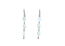 Rainbow Moonstone Sterling Silver Dangle Earrings