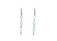 Rainbow Moonstone Sterling Silver Dangle Earrings