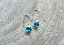 Swiss Blue Topaz Sterling Silver Earrings