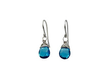 Swiss Blue Topaz Sterling Silver Earrings