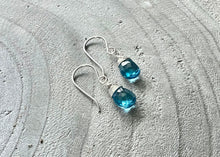 Swiss Blue Topaz Sterling Silver Earrings