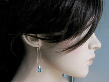 Swiss Blue Topaz Sterling Silver Drop Earrings
