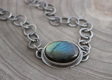 Labradorite Handmade Chain Statement Necklace