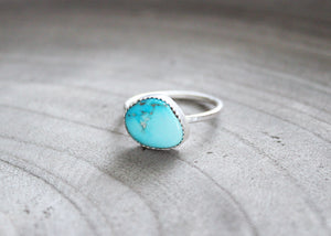 Silver Turquoise Stacking Ring No. 2