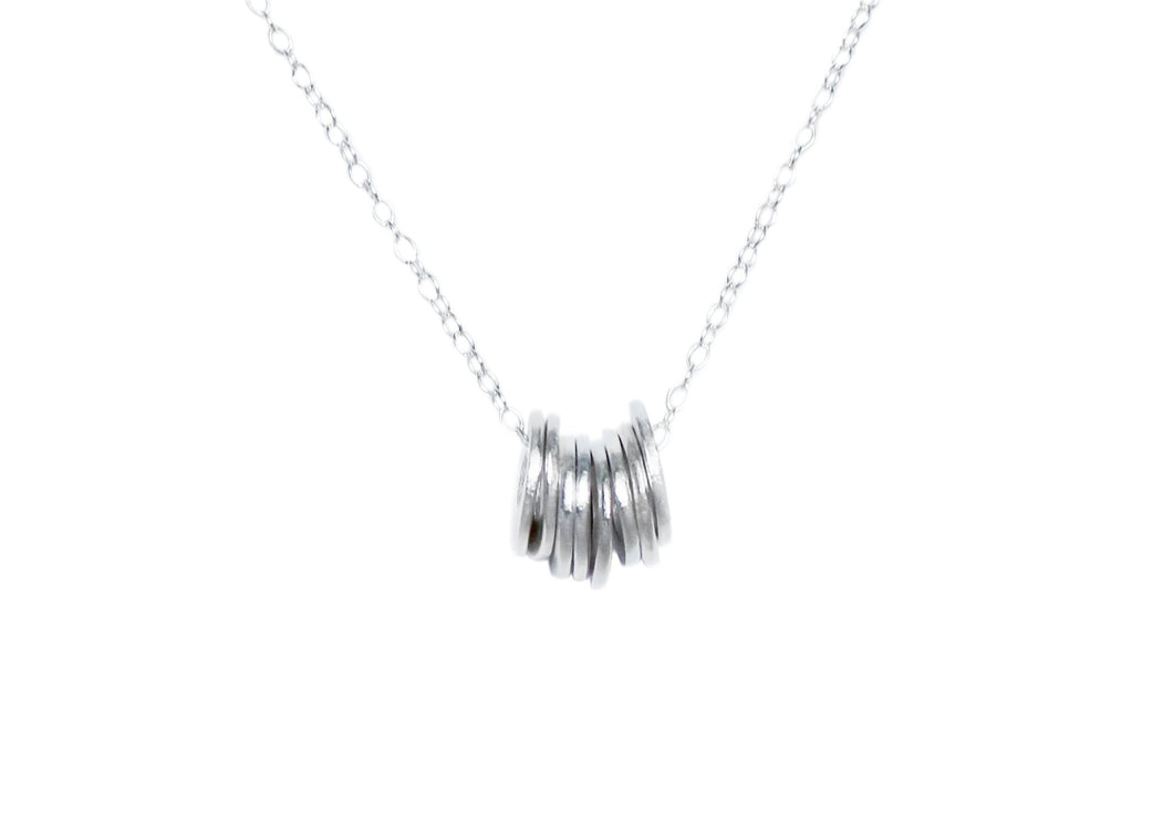 Recycled Silver Circles Necklace