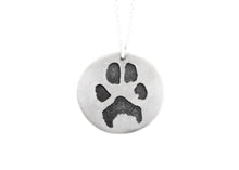 RESERVED for Katherine M. - Custom Paw Print Recycled Silver Necklaces