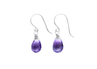 Petite Amethyst Sterling Silver Earrings