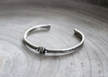 Rustic Sterling Silver Knot Cuff Bracelet