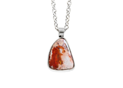 Petite Mexican Fire Opal Necklace