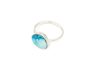 Silver Turquoise Stacking Ring No. 2