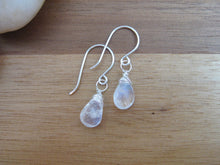 Rainbow Moonstone Sterling Silver Dangle Earrings