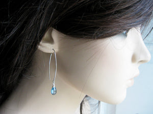 London Blue Topaz Sterling Silver Earrings