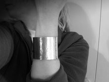 Wide Sterling Silver Statement Cuff Bracelet