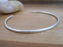 Sterling Silver Thin Hammered Cuff Bracelet – Hammered Finish