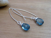 London Blue Topaz Sterling Silver Earrings