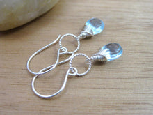 Blue Topaz Sterling Silver Earrings